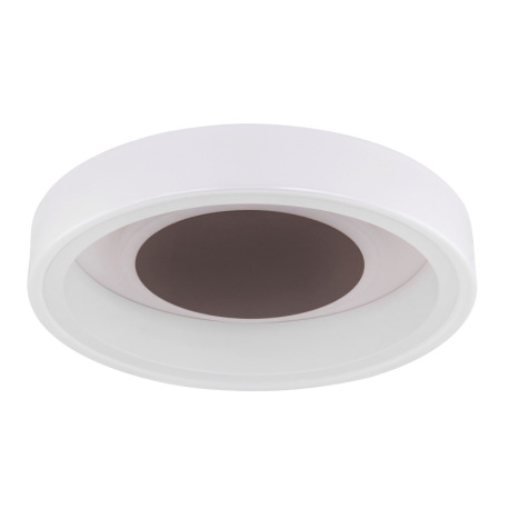 Stropné svietidlo, kov biely, akryl opál, kov hnedý, Ø355, V:90, vrátane 1xLED 30W 230V, 1900lm, 300 4