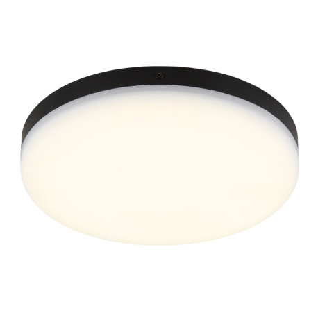 Stropné svietidlo, plast čierny, plast biely, ø: 220mm, V: 50mm, vrátane LED 12W 230V, zdroj 1430lm,