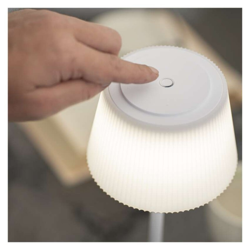 LED stolná lampa KATIE, dobíjacia, biela 5