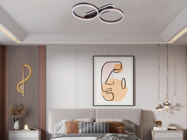 LED stropné svietidlo s diaľkovým ovládačom 60W - J3362/BR 5