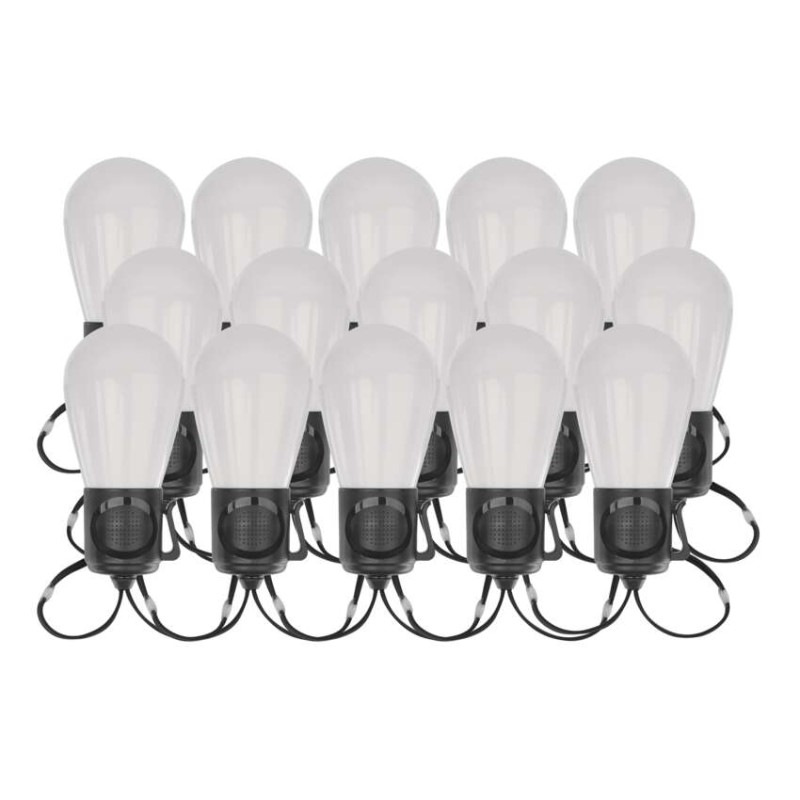 GoSmart LED svetelný reťazec – 15× párty žiarovky, 15 m, vonkajšie aj vnútorné, RGBIC WiFi