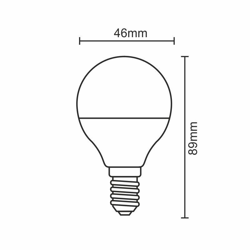 LED žiarovka 8W - G45 / E14 / SMD / 3000K - ZLS814 4