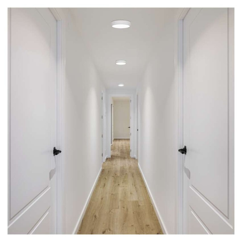 LED prisadené svietidlo, kruhové, biele, 12,5W, CCT 3