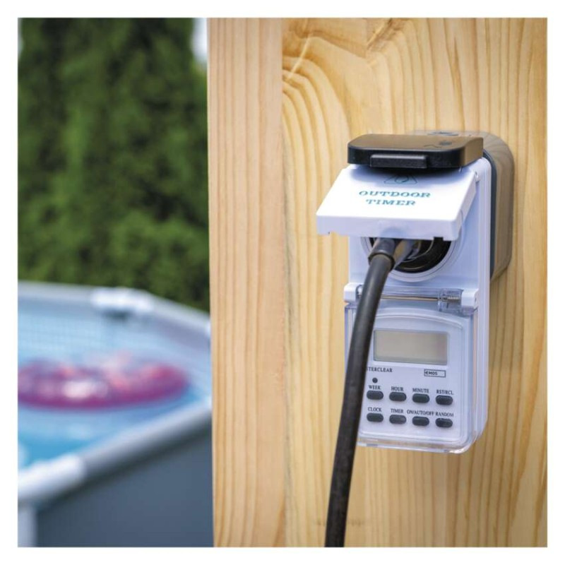 Časovač – digitálna spínacia zásuvka vonkajšia IP44 13