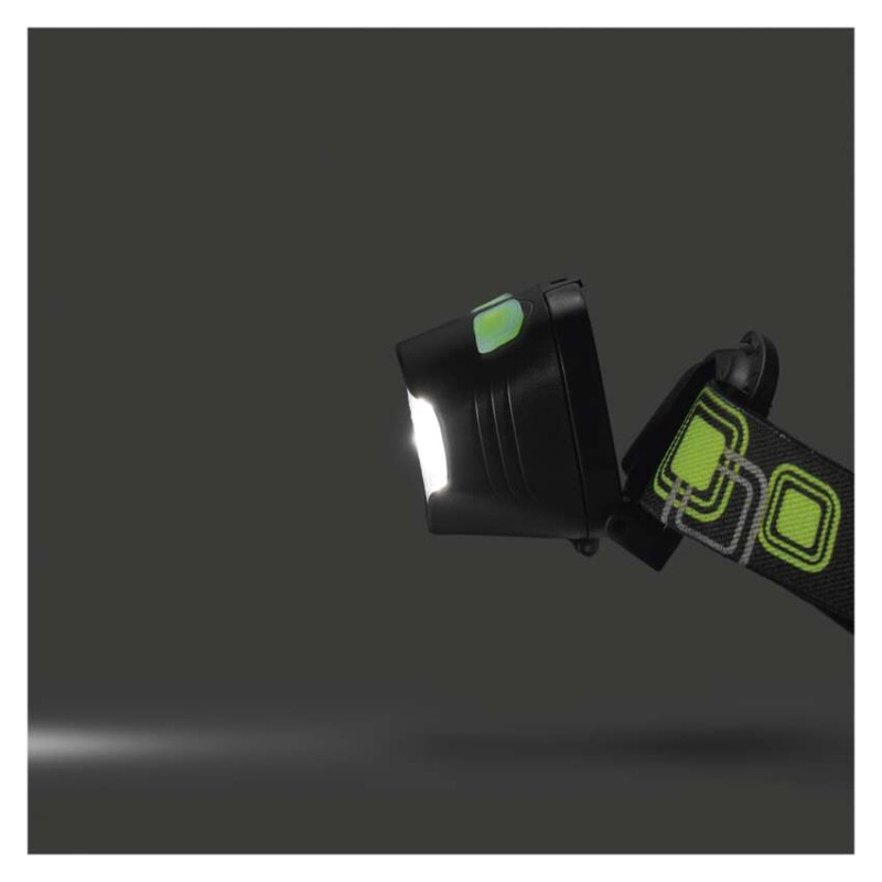 COB LED + LED čelovka P3536, 220 lm, 100 m, 3× AAA 9