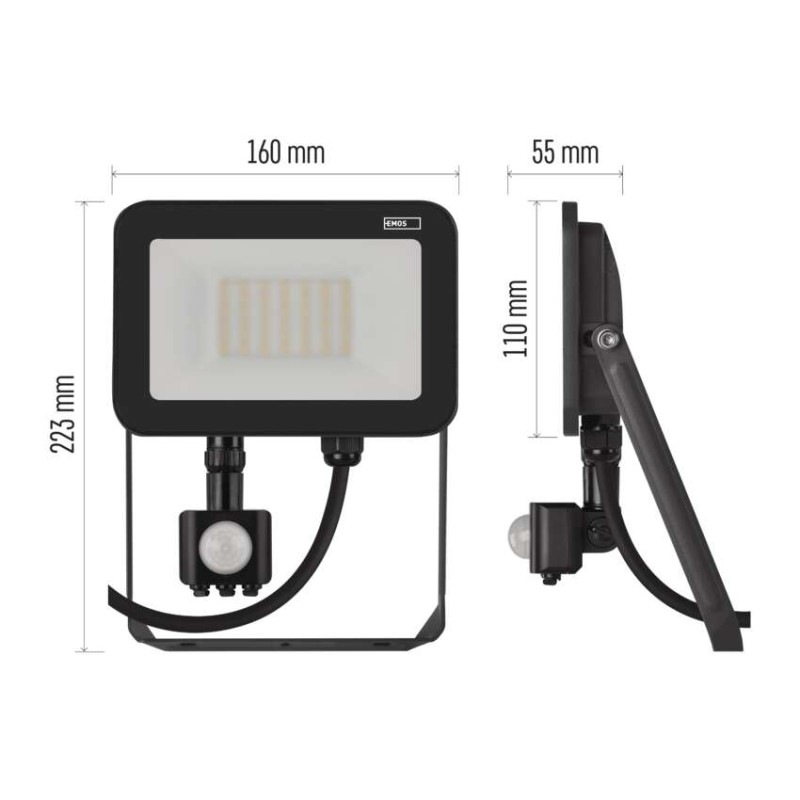 LED reflektor INOVO s pohybovým čidlom, 30W neutrálna biela 4