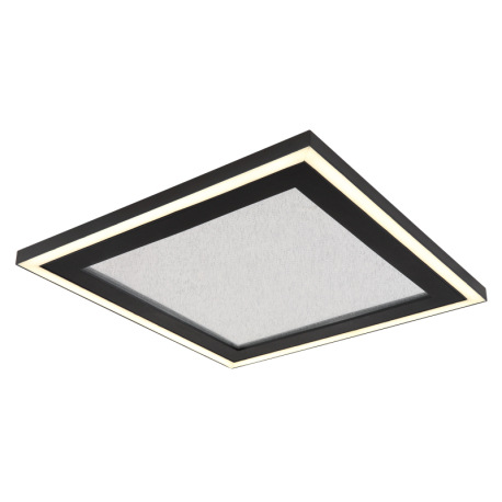 Stropné svietidlo, kov čierny, plast, zrkadlový krištáľový efekt, plast čierny, plast biely, niekoľk 16