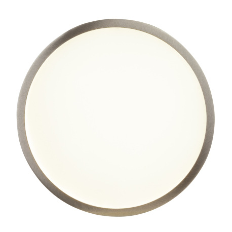 Stropné svietidlo, hliník matný nikel, akryl opál, akrylový opál, stmievateľné, D: 170, H: 26, vráta 4