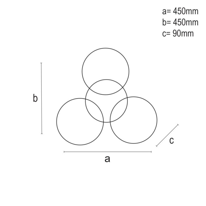 LED stropné svietidlo + diaľkový ovládač 60W - J3303/CH 9
