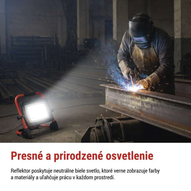 LED reflektor ELION 100W, červeno-čierny, IP65, 16 000 lm, neutrálna biela 9