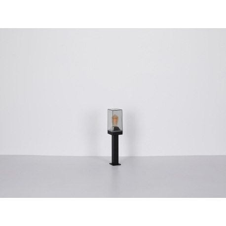 Vonkajšie svietidlo hliník, číry plast, IP44, ŠxV: 110x290mm, H: 140mm, bez žiarovky 1x E27 40W 230V 8