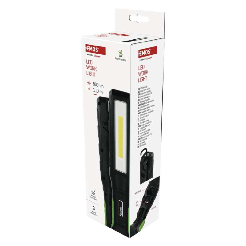 Nabíjacie prac. svietidlo COB LED+LED P4544, 800 lm, 2000 mAh 8
