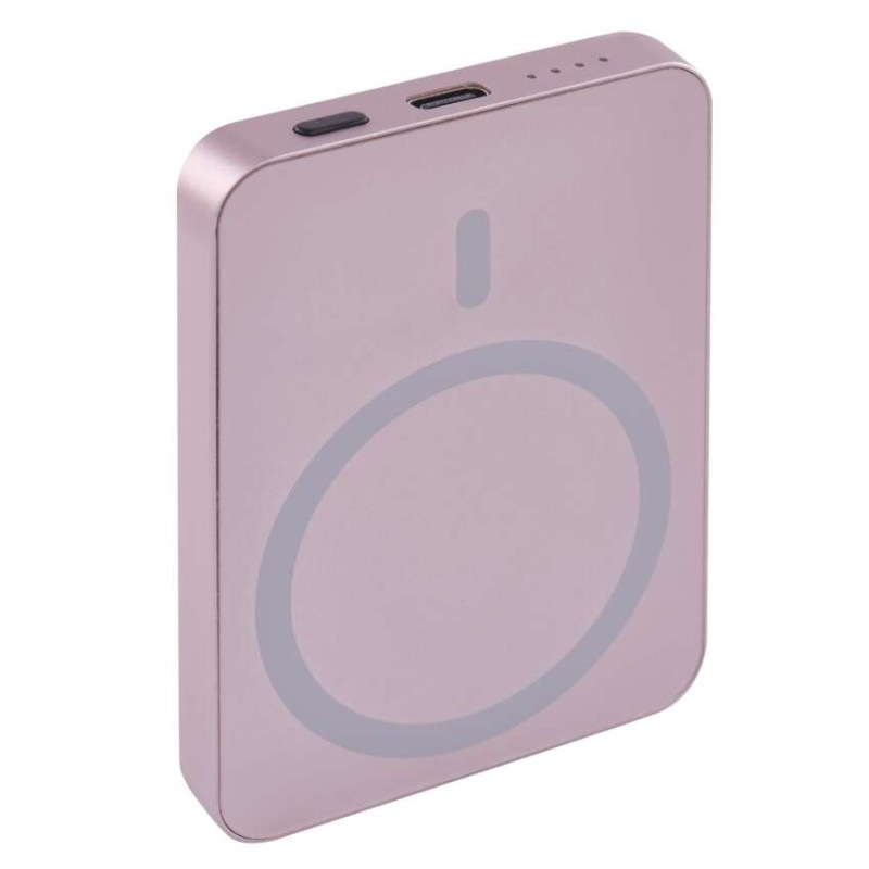 Power bank EMOS WI 522, 5 000 mAh, 20 W+Wireless, lososová 10
