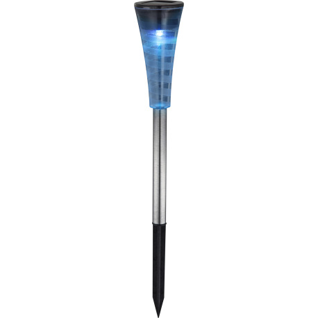 Solárne svietidlo, nerezová oceľ, plast priehľadný satinovaný, 5ks blister balenie, IP44, menič fari 20