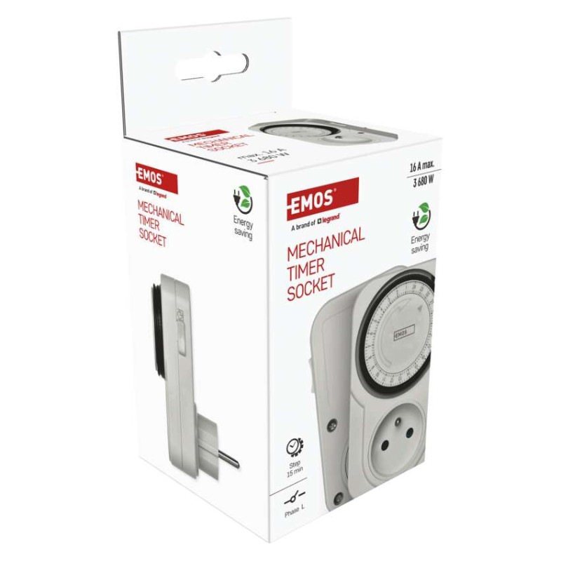 Časovač – mechanická spínacia zásuvka TS-MD3 6