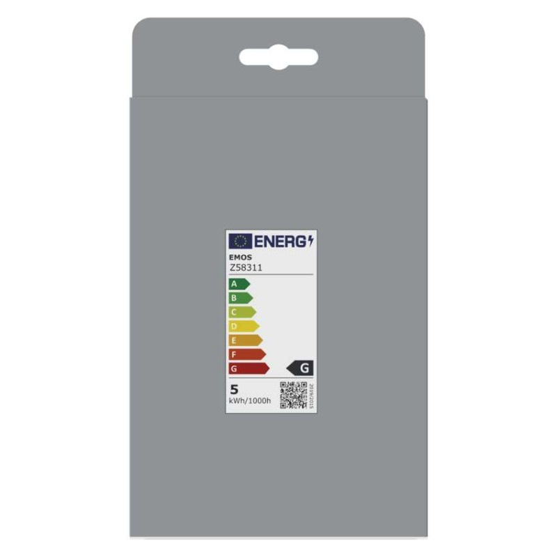 LED žiarovka DECO SMOKED G125 / E27 / 4,5 W (19 W) / 180 lm / flame 7