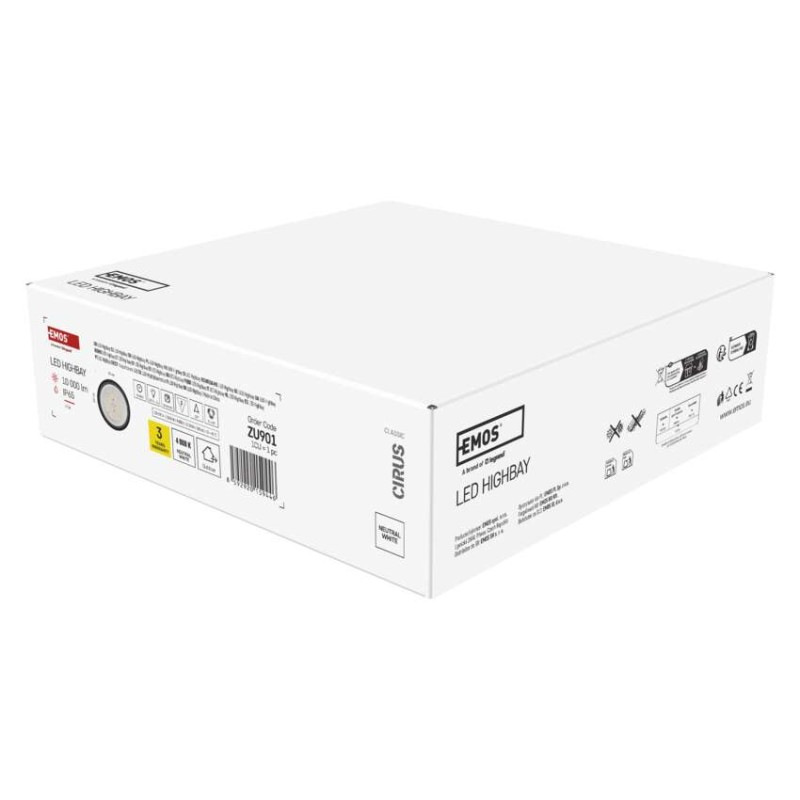 LED priemyselné závesné svietidlo HIGHBAY CIRUS 77W 1