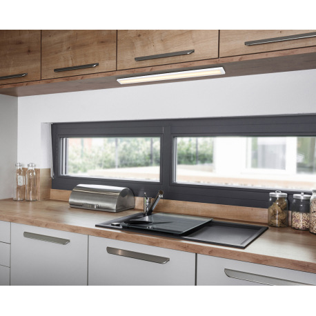 Podlinkové svietidlo biely plast, plast biely, kábel PVC biely, vypínač na kábli, vrátane adaptéra, 6