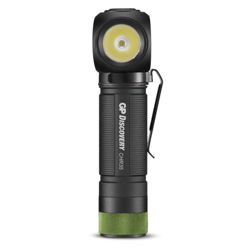 LED nabíjacia čelovka GP Discovery CHR35, 600 lm 12