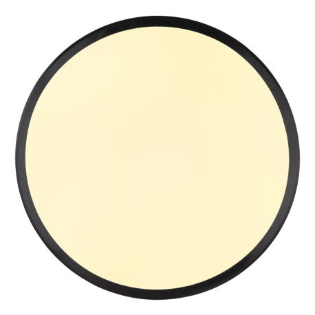 Stropné svietidlo, plast čierny, plast biely, ø: 350 mm, V: 55 mm, vrátane LED 18W 230V, zdroj 2050l 10