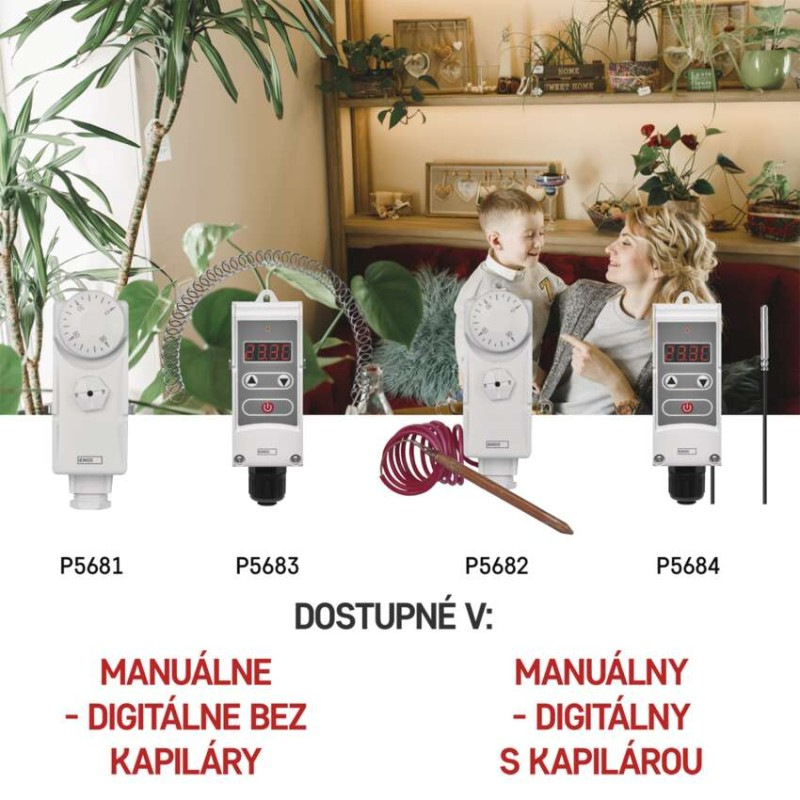 Príložný manuálny termostat P5681 1