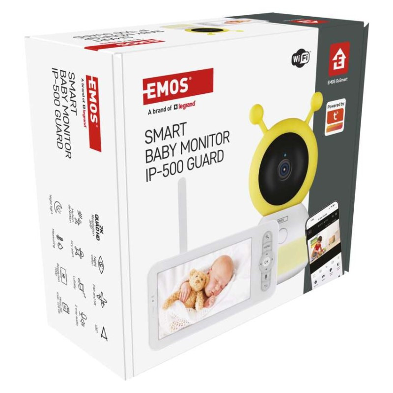 GoSmart Otočná detská opatrovateľka IP-500 GUARD s monitorom a WiFi 14