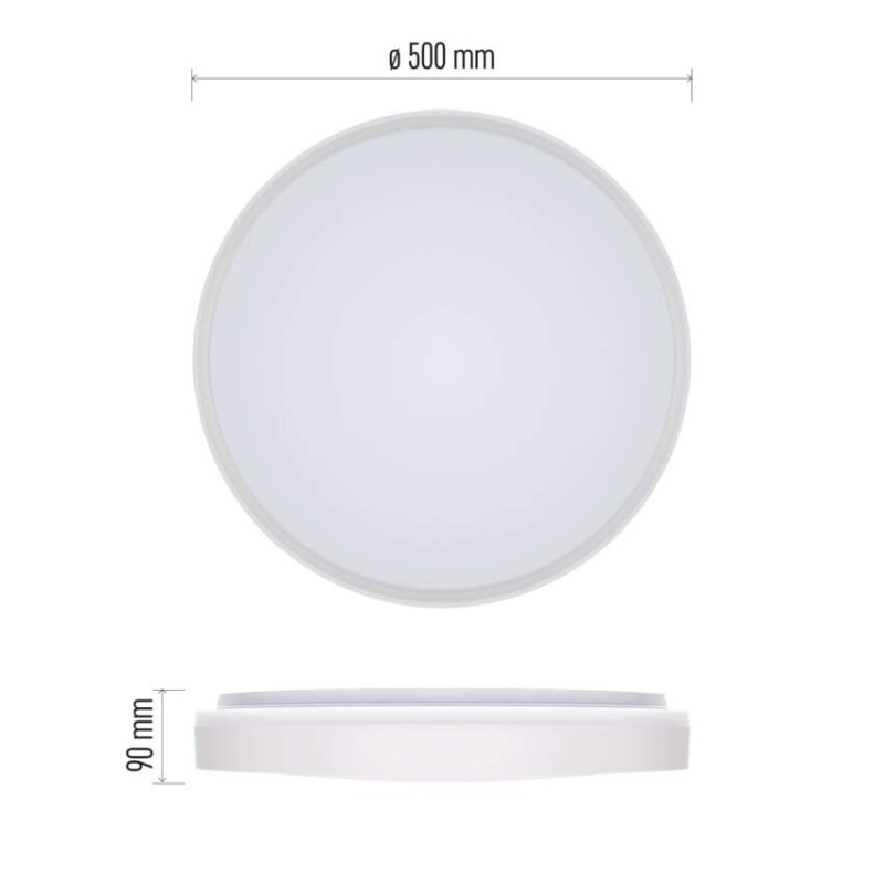 LED svietidlo LIVI 50 cm, 45 W, teplá-studená biela, stmievateľné s diaľkovým ovládaním 2