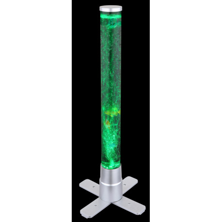 Stojanové svietidlo, plast sivý a priehľadný, čierny PVC kábel, s vypínačom na kábli, RGB zmena farb 6