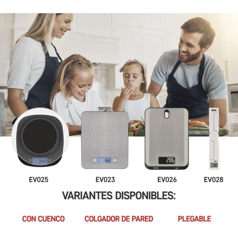 Digitálna kuchynská váha EV026, strieborná 11