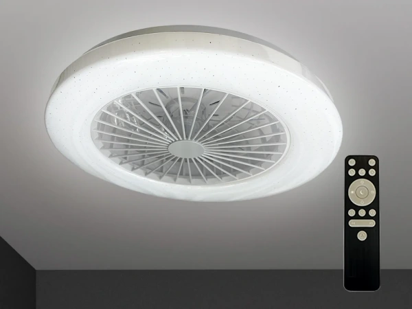 LED stropné svietidlo + stropný ventilátor STAR + diaľkový ovládač 48W - LCL6340 5
