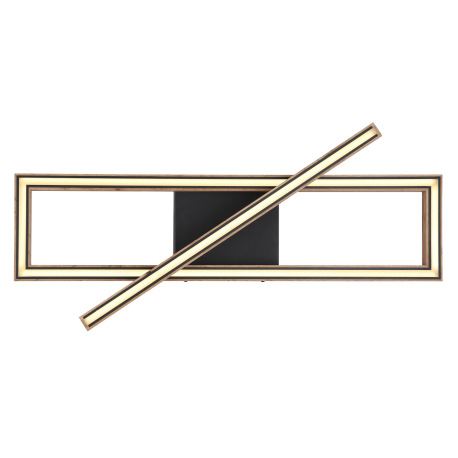 Stropné svietidlo kov čierny matný, MDF imitácia dreva, plast biely, niekoľko úrovní cez nástenný sp 14