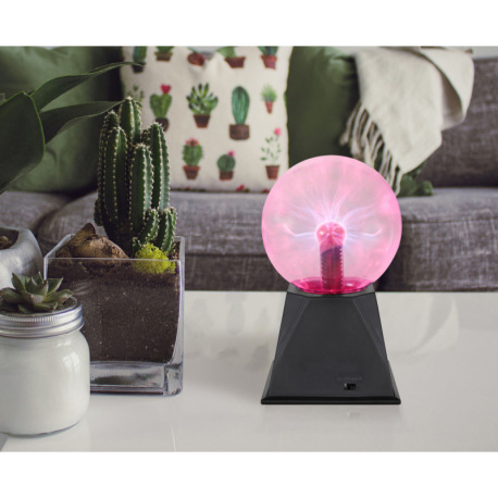 Stolná lampa čierny plast, číry plast, 2 spôsoby nastavenia svetelného efektu, 3,6W, AC 12V 300mA ad 9