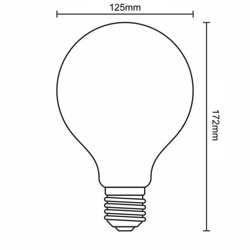 LED žiarovka / filament 18W - G125 / E27 / 4000K - ZLF924 7