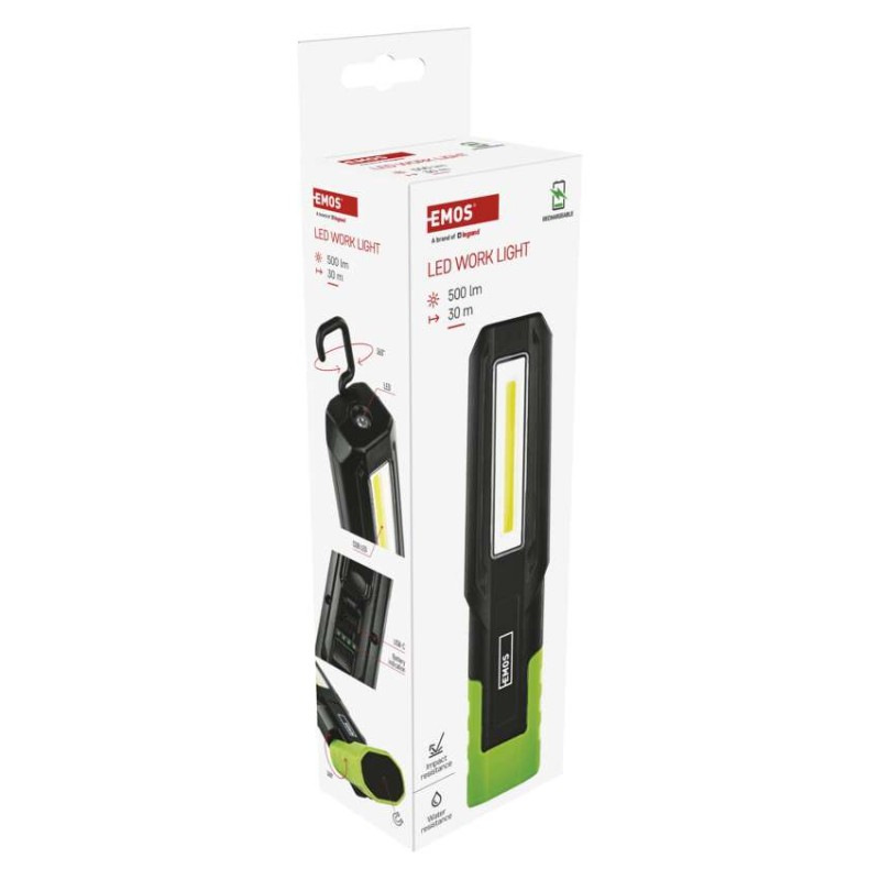 Nabíjacie prac. svietidlo COB LED+LED P4546, 500 lm, 2000 mAh 8