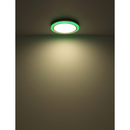 Stropné svietidlo kov biely, zlatá, plast biely, stmievateľné, niekoľko úrovní pomocou nástenného sp 15