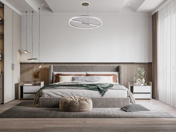 LED závesné svietidlo s diaľkovým ovládačom 95W - J7308/W 14