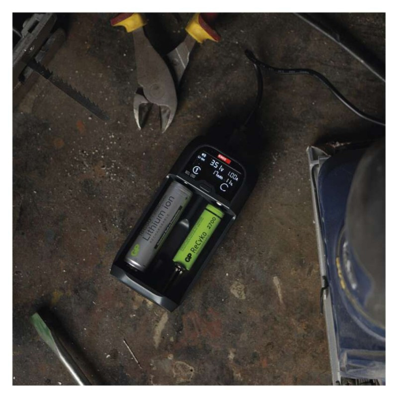 EMOS univerzálna nabíjačka li-ion batérií BCL-20D 4