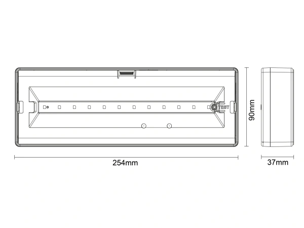 LED núdzové svietidlo 6W / 3h / IP20 - LEL404A 7