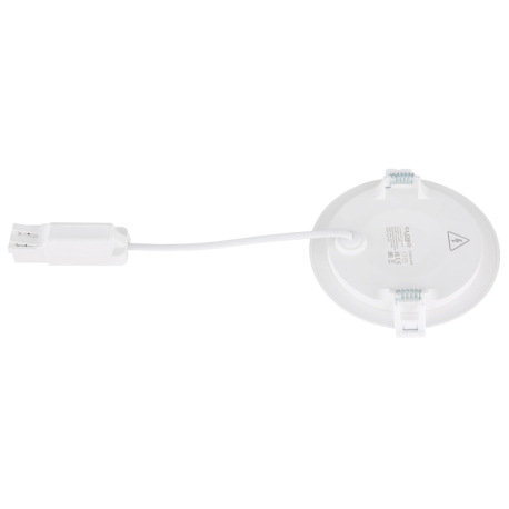 Podhľadové svietidlo, biely plast, biely PVC kábel, externý ovládač v balení, ø: 128mm, V: 25mm, výr 11