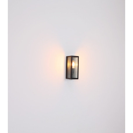 Vonkajšia svietidlo kov čierna matný, polykarbonát biely, smer svetla: nahor, IP44, ŠxV: 120x320mm, 5