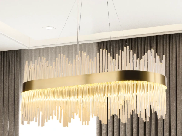 LED krištáľové svietidlo + diaľkový ovládač 90W - J6316/C 9