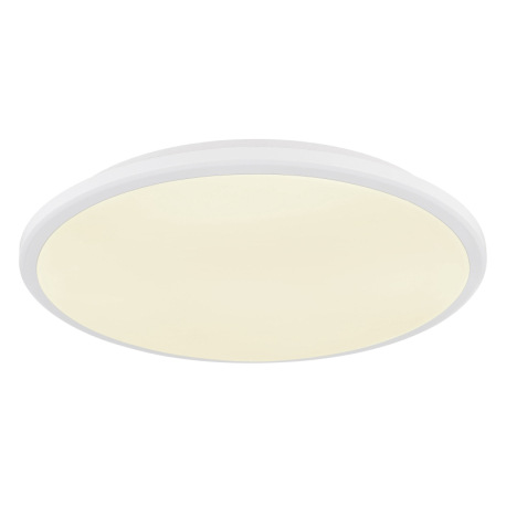 Stropné svietidlo, biely plast, ø: 350 mm, V: 55 mm, LED 18W 230V, 2050lm zdroj, 950lm výstup, 4000K