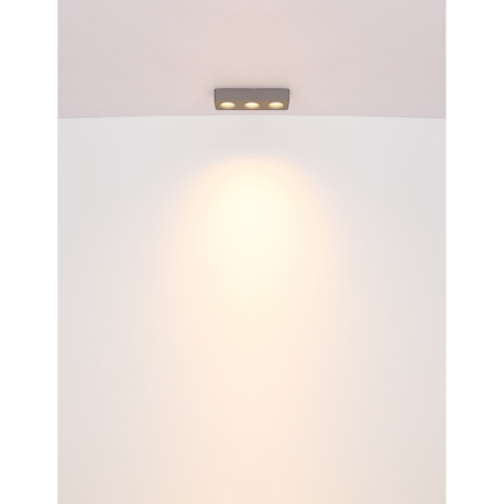 LED reflektor, hliník sivý tmavý, plast sivý, plast číry, DxŠxV: 224x117x55mm, vrátane LED 11W 230V, 14