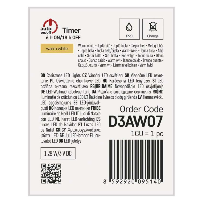 VIAN SADA D3AW07 20LED WW 10