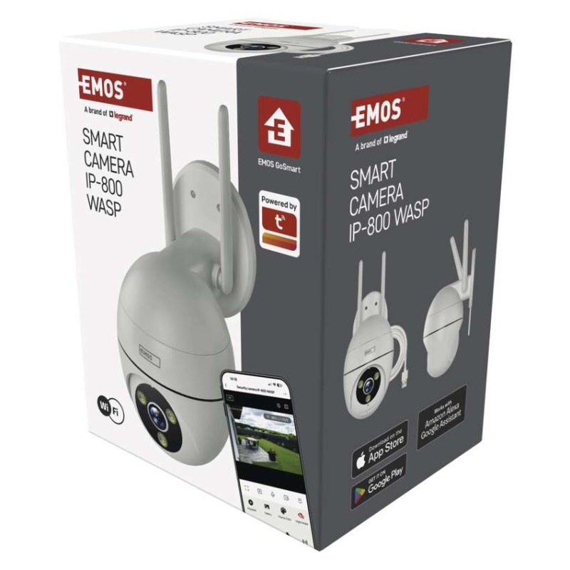 GoSmart Vonkajšia otočná kamera IP-800 WASP s WiFi, biela 8