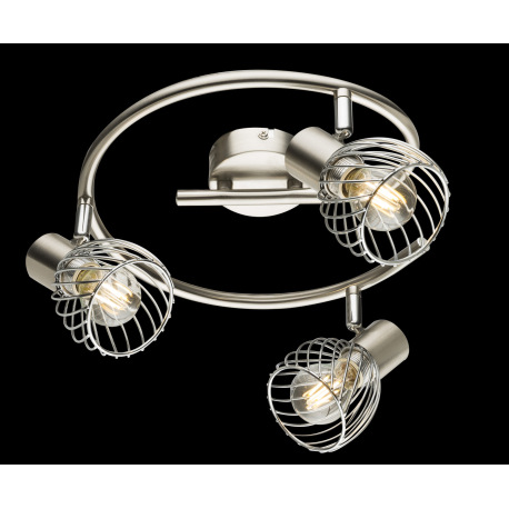 Stropné svietidlo, kov, nikel, chróm, Ø: 280, V: 160, bez žiaroviek 3xE14, max. 40W 230V. 8