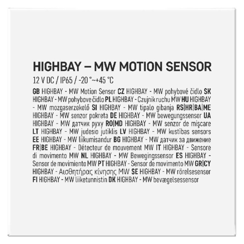 HIGHBAY - MW pohybove čidlo 3