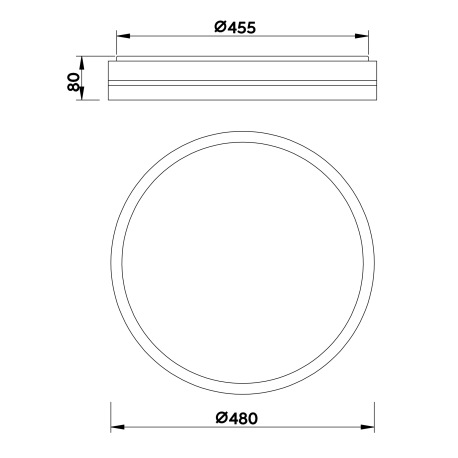 Stropné svietidlo, kov čierny/bronzový, plast biely, pamäťová funkcia, nočné svetlo, stmievateľné, d 10