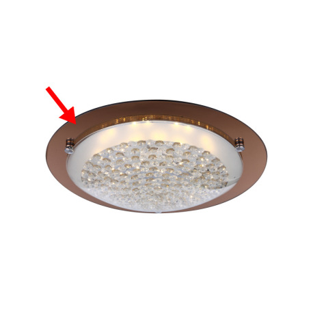 Náhradné sklo pre 48264, jantárové