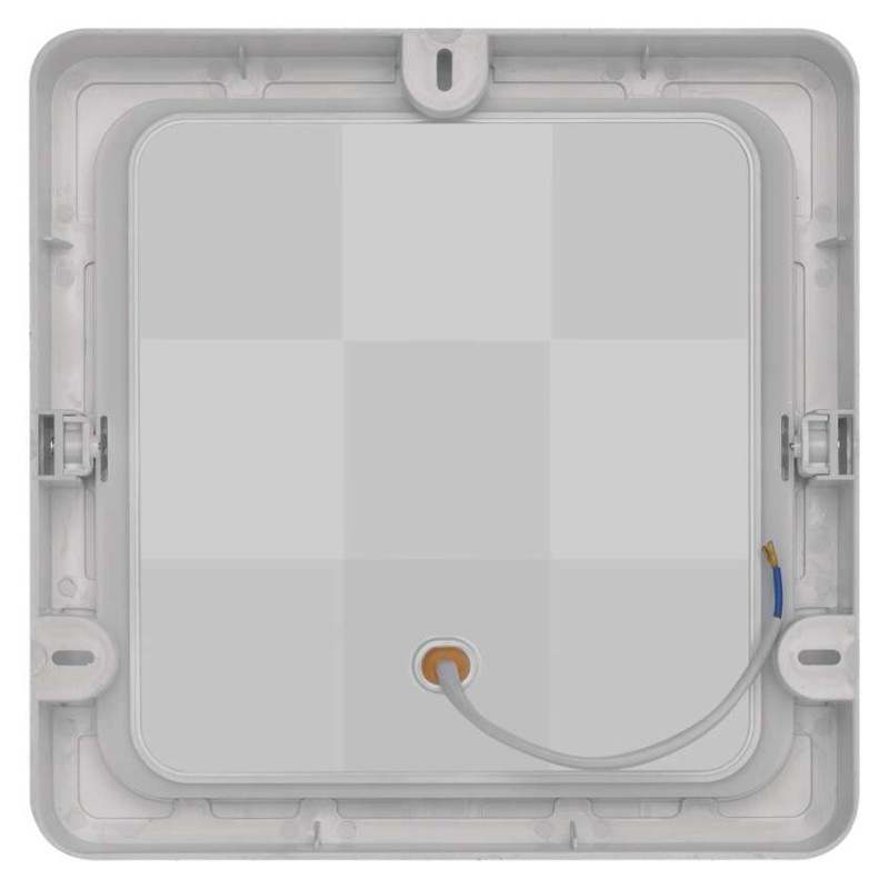 LED svietidlo 2v1 RUBIC, štvorcové, biele, 24W, neutrálna biela 4